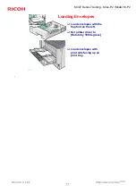 Предварительный просмотр 77 страницы Ricoh Savin MLP235n Training