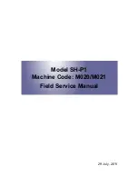 Предварительный просмотр 1 страницы Ricoh SH-P1 M020 Field Service Manual