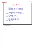 Предварительный просмотр 9 страницы Ricoh SH-P1 Series Training