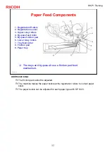 Предварительный просмотр 50 страницы Ricoh SH-P1 Series Training