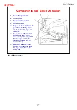 Предварительный просмотр 87 страницы Ricoh SH-P1 Series Training