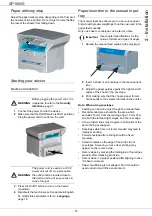 Preview for 17 page of Ricoh SP 1000S Operating Instructions Manual