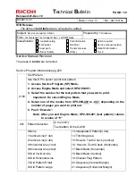 Preview for 47 page of Ricoh SP 8200DN Technical Bulletin