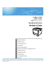 Ricoh SP4100N - Aficio SP B/W Laser Printer Hardware Manual предпросмотр