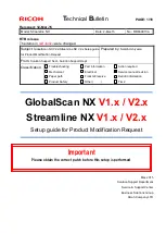 Предварительный просмотр 104 страницы Ricoh Streamline NX Technical Bulletin