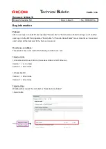 Предварительный просмотр 106 страницы Ricoh Streamline NX Technical Bulletin