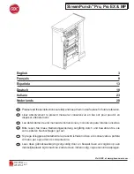 Preview for 2 page of Ricoh StreamPunch Pro Operation & Instruction Manual