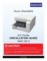 Ricoh SubliJetR GXe3300N Installation Manual preview