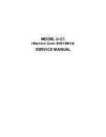 Предварительный просмотр 1 страницы Ricoh U-C1 B051 Service Manual