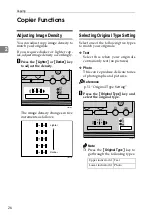 Предварительный просмотр 32 страницы Ricoh VB2807800 Operating Instructions Copy Reference