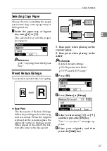 Предварительный просмотр 33 страницы Ricoh VB2807800 Operating Instructions Copy Reference