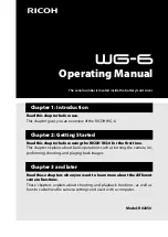 Preview for 1 page of Ricoh WG-6 Operating Manual