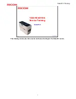 Ricoh Y033 Service Training предпросмотр