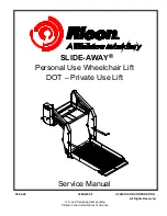 Preview for 1 page of Ricon SLIDE-AWAY ST00 Service Manual