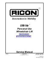 Ricon UNI-lite Service Manual preview