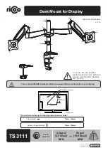 Предварительный просмотр 14 страницы ricoo TS3111 Installation Manual