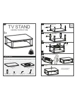 ricoo TV Stand Assembly Instructions предпросмотр