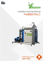 Ridder FertiMiXPro C Installation And User Manual preview