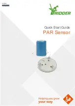 Ridder PAR Sensor Quick Start Manual preview