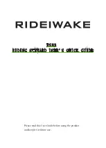 RIDEIWAKE RS33 User Quick Manual preview