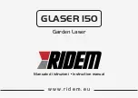 Ridem GLASER 150 Instruction Manual preview