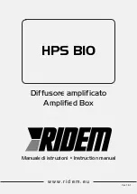 Ridem HPS B10 Instruction Manual предпросмотр