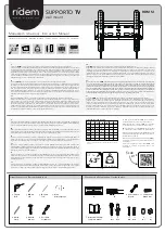 Ridem SUPPORTO TV RDM S1 Instruction Manual preview