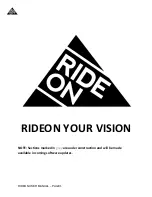 Preview for 1 page of RIDEON Beta User Manual