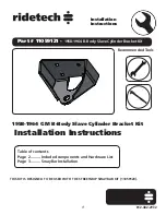 Ridetech 11059121 Installation Instructions предпросмотр