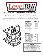 Предварительный просмотр 1 страницы Ridetech LevelTow 81234006 Manual