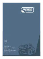 Предварительный просмотр 4 страницы RIDGE RYDER 629924 Owner'S Manual