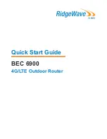 RidgeWave BEC 6900 Quick Start Manual preview