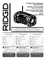 Предварительный просмотр 1 страницы RIDGID 019670003 Operator'S Manual