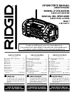 Предварительный просмотр 1 страницы RIDGID 019670004701 Operator'S Manual