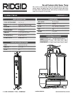 RIDGID 1000RSDSSmart Installation Manual preview