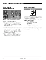 Preview for 12 page of RIDGID 120V Operator'S Manual