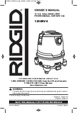 Предварительный просмотр 1 страницы RIDGID 1250RV Manual