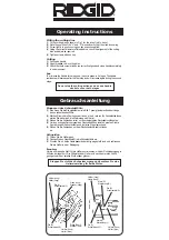 Preview for 2 page of RIDGID 1390M Operating Instructions Manual