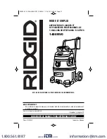 Preview for 41 page of RIDGID 1400RV0 Owner'S Manual