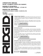 Предварительный просмотр 24 страницы RIDGID 140276006 Operator'S Manual