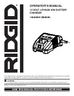 Предварительный просмотр 1 страницы RIDGID 140446001 Operator'S Manual