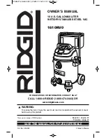 RIDGID 1610RV0 Owner'S Manual preview