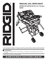 Preview for 66 page of RIDGID 205298453 Operator'S Manual