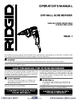 RIDGID 20563 Operator'S Manual preview