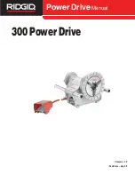 RIDGID 300 Power Drive Manual предпросмотр