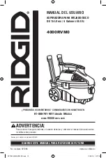 Предварительный просмотр 1 страницы RIDGID 4000RVM0 Owner'S Manual