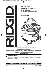 Предварительный просмотр 29 страницы RIDGID 6000RV Owner'S Manual