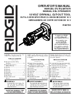 RIDGID 648846074337 Operator'S Manual preview