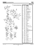 Предварительный просмотр 1 страницы RIDGID 932-VS Parts Manual