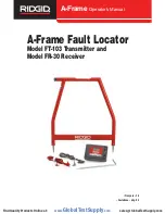 RIDGID A-Frame Fault Locator Operator'S Manual preview